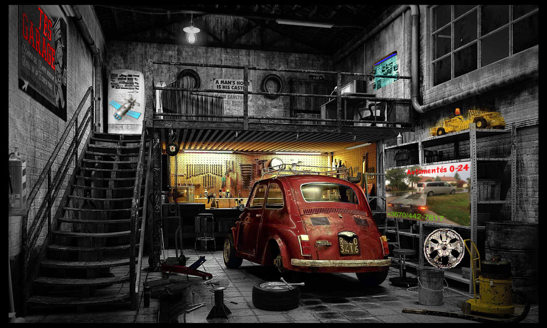 autószerelő műhely